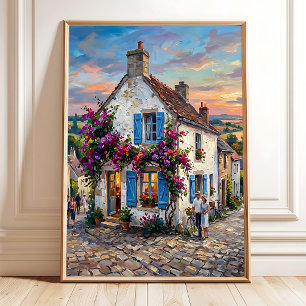 Impressionistische Normandie-Landschaft-Wandkunst  Poster