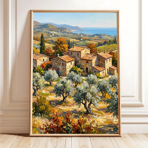 Impressionistische Ölmalerei - Landschaften zur Mi Poster