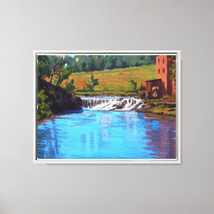Impressionistische Ozark-Landschaft von Dillard Mi Leinwanddruck