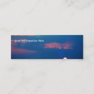 Impressionistische Sea Sunset Lesezeichen Business Mini Visitenkarte