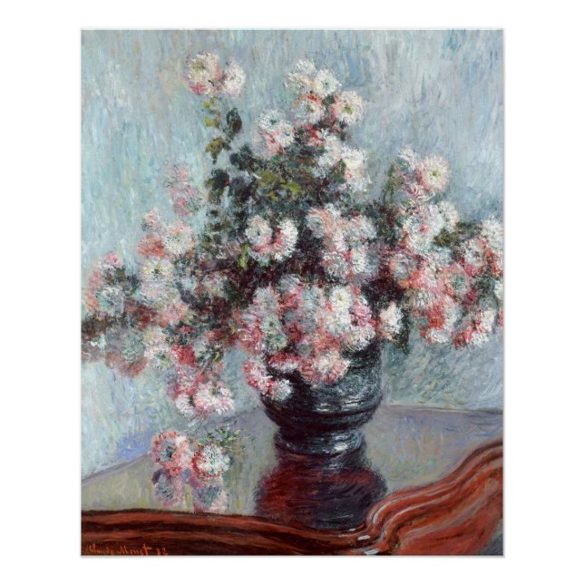Impressionistische Stilleben Blumengemälde Poster (Vorderseite)