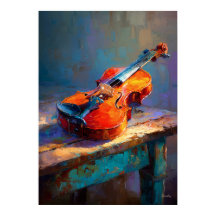 Impressionistische Violinmalerei Klassische Musik 