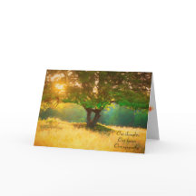 impressionistischer Baum in goldener Sonne