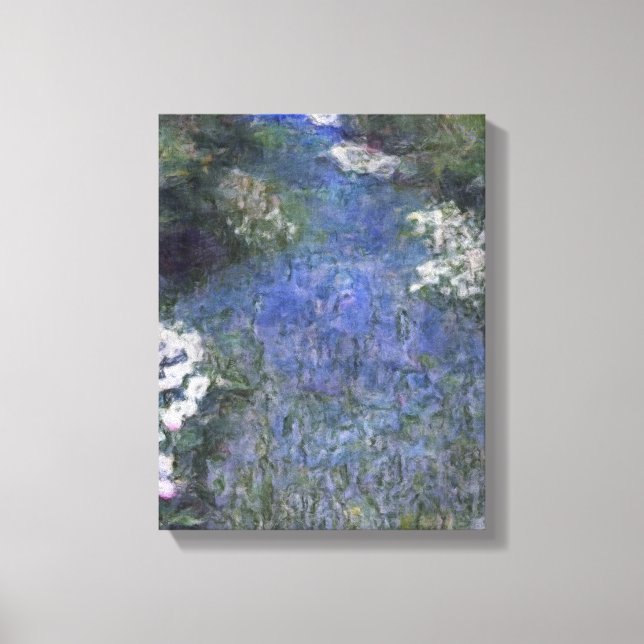 Impressionistischer Blauwaldweg Leinwanddruck (Vorderseite)