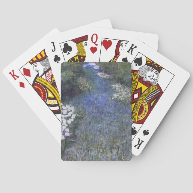 Impressionistischer Blauwaldweg Spielkarten (Rückseite)