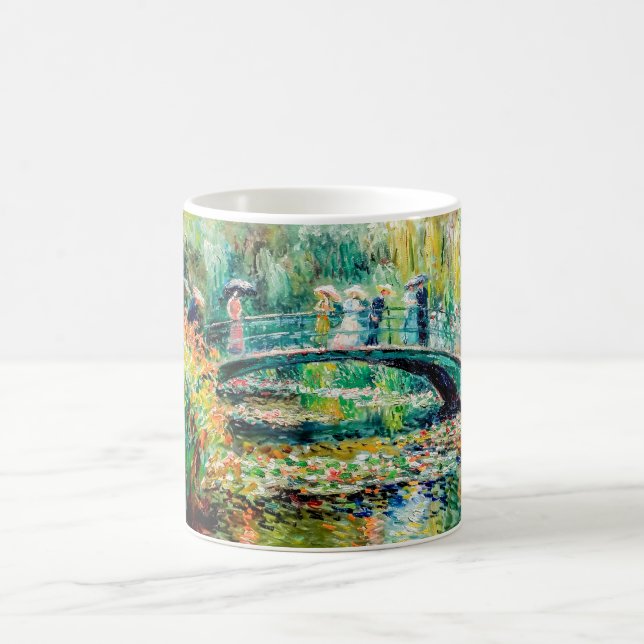 Impressionistischer Garten Kunst Tasse Brücke über (Mittel)