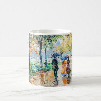 Impressionistischer Garten Kunstbecher Regenspazie Kaffeetasse