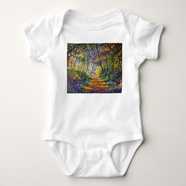 Impressionistischer Pfad: Sonnenwald Baby Strampler (Vorderseite)