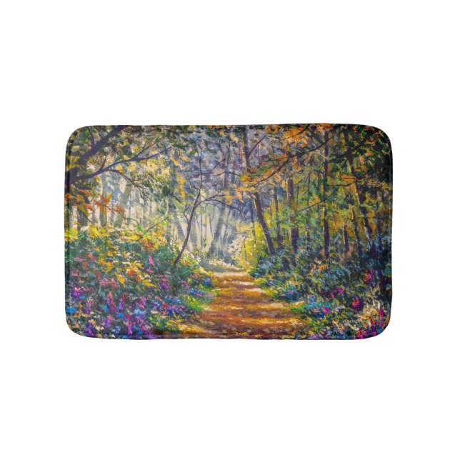 Impressionistischer Pfad: Sonnenwald Badematte (Vorderseite)