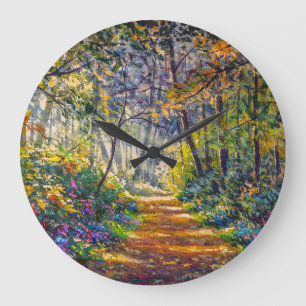 Impressionistischer Pfad: Sonnenwald Große Wanduhr