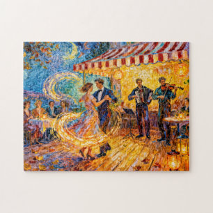 Impressionistischer Sommer Outdoor Tanzcafé-Feier