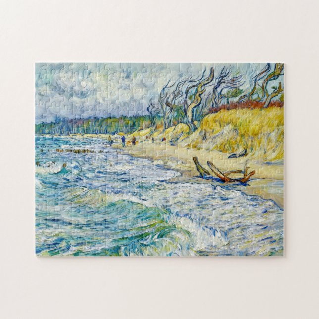 Impressionistischer stürmischer Ostsee am Weststra (Horizontal)