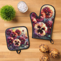 Impressionistisches Maroon Stiefmütterchen Blumeng