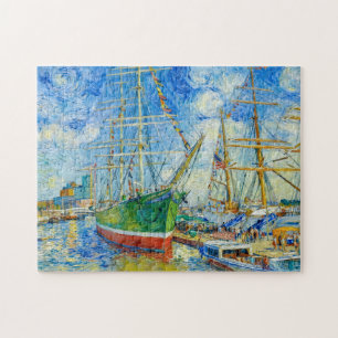 Impressionistisches Tall Ship im Hamburger Hafen m