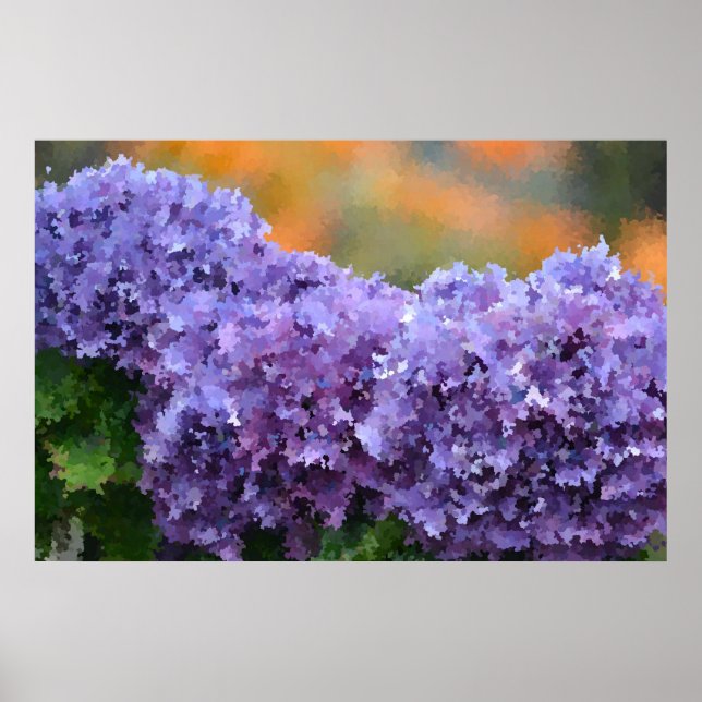 Impressionistisches Wasserposter Poster (Vorne)