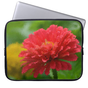 Impressionistisches Zinnia-Laptop-Schläfchen Laptopschutzhülle