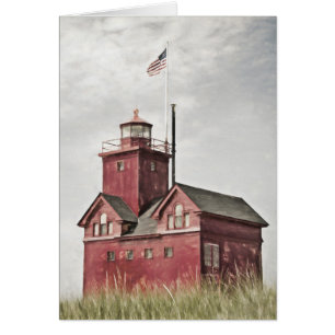 Impressionnisme de Big Red Lighthouse