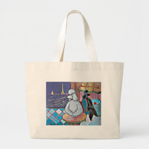 Impressionniste Art Poodles Paris Café Sac fourre