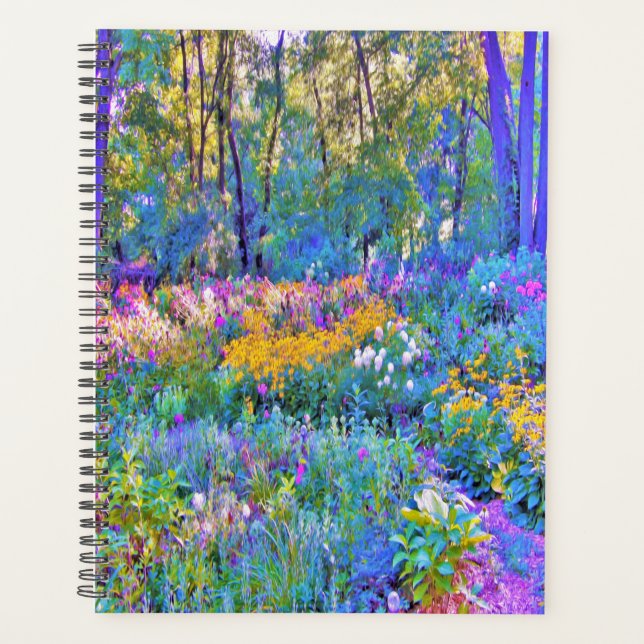 Impressionniste Jardin Coloré Fleurs Paysages (Devant)