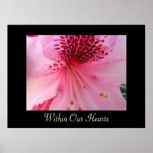 Impressions d'art Dans Nos Cœurs Rhododendron rose