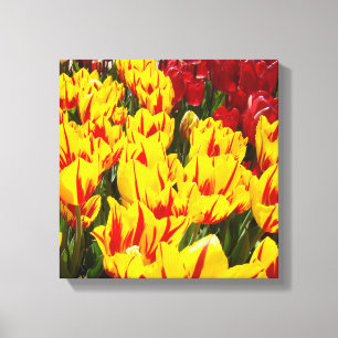 Impressions d'art floral sur toile 12x12 Jaune Tul