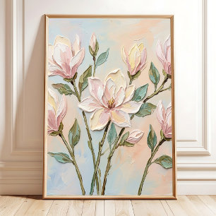 Impressions de toile d'art mural floral abstrait d