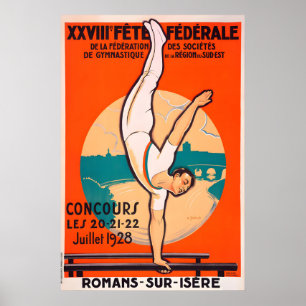 Impressions de vieilles affiches de compétition de