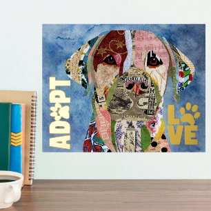 Impressions Dorure Adoptez Don't Shop Labrador Retriever Foil Print