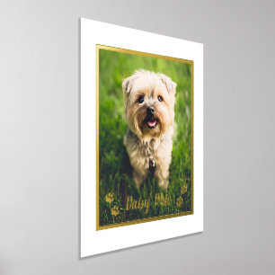 Impressions Dorure Amoureux des animaux mignons Photo de chien person