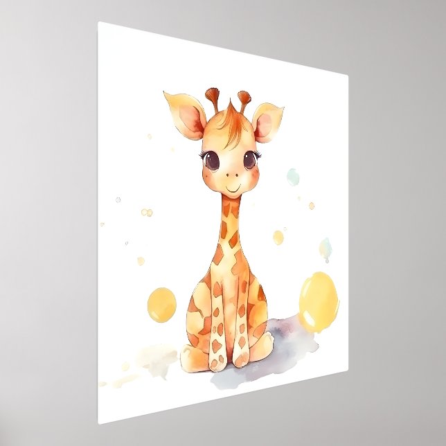 Impressions Dorure Bébé mignon Giraffe Presse Imprimer (Poser)