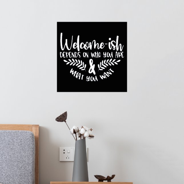 Impressions Dorure Bienvenue Silver Foil Humoristique (In situ (Chambre 2))