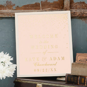 Impressions Dorure Blush Pink & Glam Gold Confetti Mariage Real