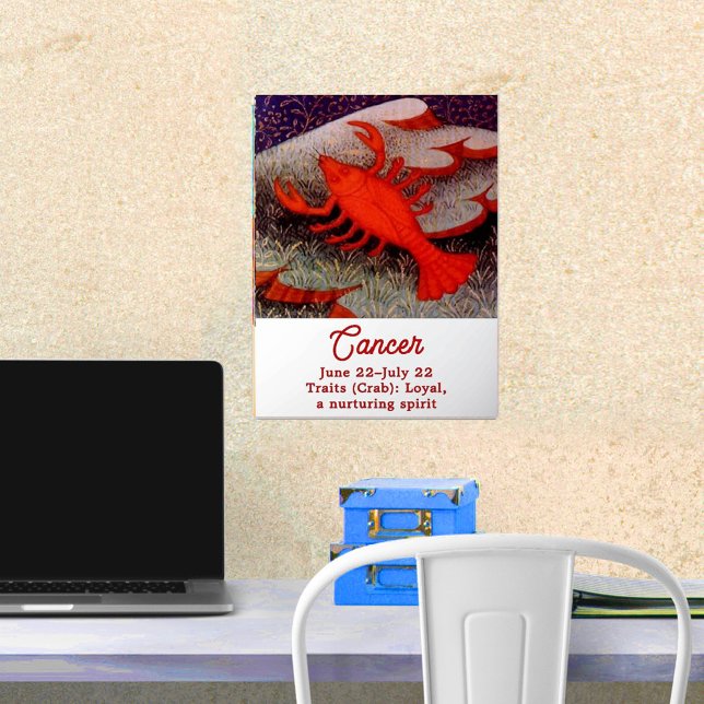 Impressions Dorure Cancer le crabe signe zodiaque fête d'anniversaire (Créateur téléchargé)