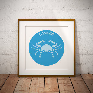 Impressions Dorure Cancer, signe zodiaque, Horoscope, Astrologie