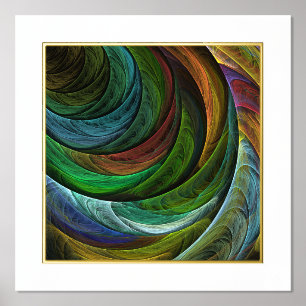 Impressions Dorure Couleur Gloire Moderne Art Abstrait Motif Élégant