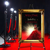 Elégante Parties scintillant Red Faux Quinceañera