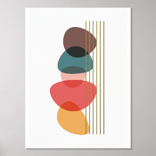 Impressions Dorure Formes orange Composition artistique moderne