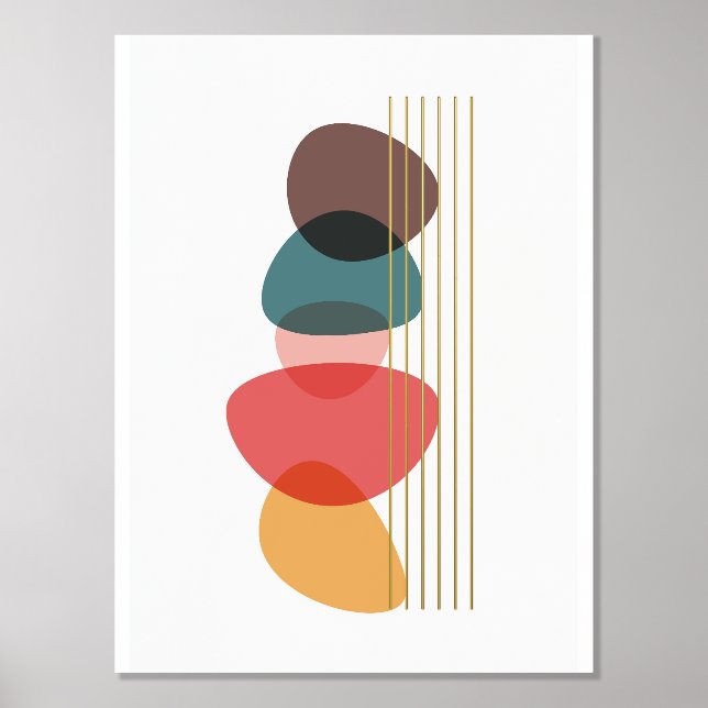 Impressions Dorure Formes orange Composition artistique moderne (Recto)