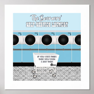 Impressions Dorure Lave-Linge En Libre-Service Rétro Ils Font Le Trav