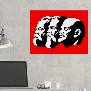 Impressions Dorure Lénine, Marx, Engels, Union soviétique, communisme