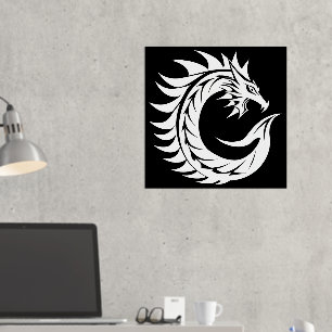 Impressions Dorure LETTRE STYLE Dragon C, Alphabet Dragon, Monogramme