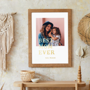 Impressions Dorure Meilleure Maman Ever   Citation & Photo