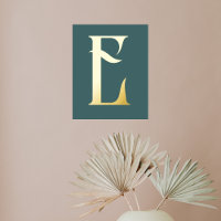 Monogram Chic Moderne Turquoise
