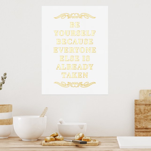 Impressions Dorure Motivational Be Yself Citation Gold (In Situ (Cuisine))