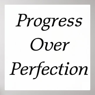 Impressions Dorure Mur d'entrepreneur - Progrès sur la perfection