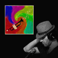 Musique de trompette colorée