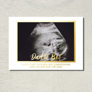Impressions Dorure Papa doit être Ultrasound Photo 1ère Fête des père