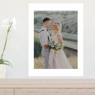 Impressions Dorure Photo de Gratitude Minimaliste avec Or