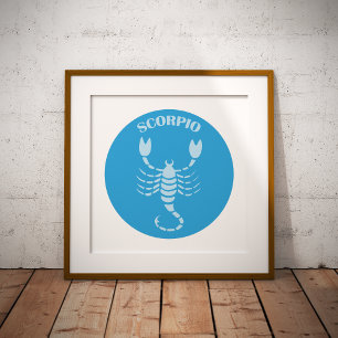 Impressions Dorure Scorpion, Signe Zodiaque, Horoscope, Astrologie