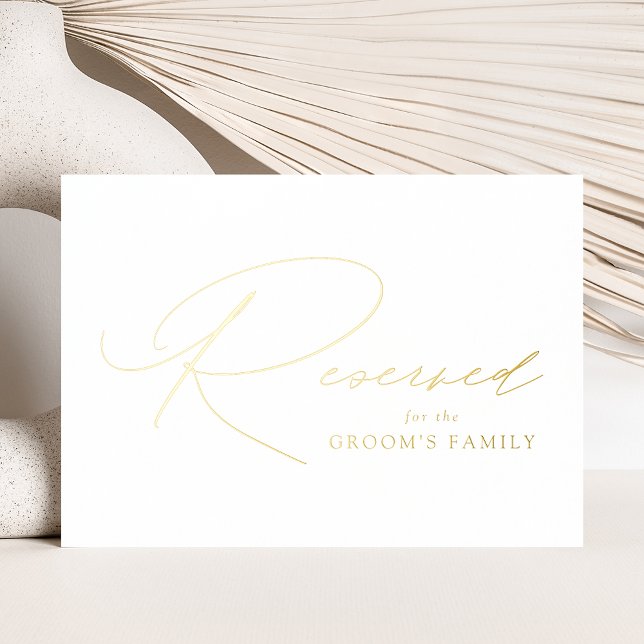 Impressions Dorure SYMBOLE RÉSERVÉ Mariage D'Élégant Or Moderne (Créateur téléchargé)